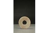 A JADE CARVED DISC BI