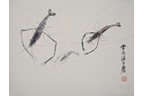WANG YACHENG: COLOR AND INK SHRIMP PAINTING