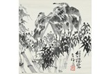 LI KUCHAN: INK ON PAPER 'EGRETS' PAINTING