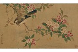 MIU JIAHUI: COLOR AND INK ON PAPER ‘FLOWER AND BIRD’ PAINTING