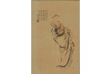 XU CAO: COLOR AND INK ON PAPER ‘FIGURE’ PAINTING
