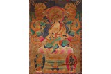 A TIBETAN APPLIQUÉD THANGKA