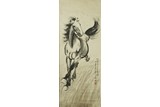 XU BEIHONG: INK AND COLOR ON PAPER 'HORSE' PAINTING
