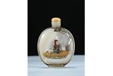 A MOTHER-OF-PEARL EMBELLISHED 'LI BAI' SNUFF BOTTLE