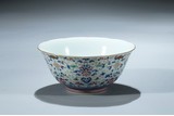 A FAMILLE ROSE LOTUS BOWL
