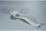 A WHITE JADE 'FIGURES AND LANDSCAPE' RUYI SCEPTER