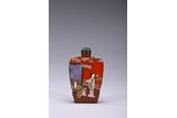 A SUPERB EMBELLISHED 'BEAUTY AND SHOU' SNUFF BOTTLE