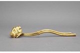 A GILT BRONZE CAST 'LOTUS' RUYI SCEPTER