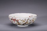 A FAMILLE ROSE 'PEACH AND PLUM BLOSSOM' BOWL