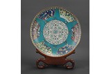 A VERY LARGE CLOISONNE ENAMEL CHARGER