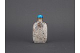 LIU SHOUBEN: INSIDE PAINTED 'TIGER' CRYSTAL SNUFF BOTTLE