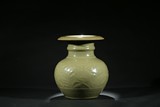 A LONGQUAN CELADON MOULDED VASE