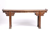 A HUANGHUALI RECESSED LEG ALTAR TABLE
