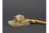 A JADE CARVED 'TURTLE' SEAL