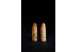 A PAIR OF SHOUSHAN SOAPSTONE SEALS