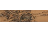 FENG CHAORAN: COLOR AND INK ON SILK 'LANDSCAPE PAINTING