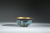 A CLOISONNE ENAMEL 'BOYS' BOWL
