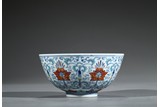 A DOUCAI 'FLORAL' BOWL