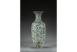 A FAMILLE VERTE 'FIVE HUNDREDS ARHATS' VASE