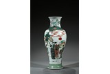 A FAMILLE VERTE 'FIGURES' VASE