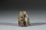 A JADE CARVING OF BEAR