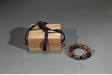 A NATURAL ALOESWOOD ROSARY BRACELET