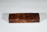 A TORTOISESHELL CARVED RECTANGULAR JEWELRY BOX