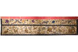 A LARGE EMBROIDERED SILK BANNER 