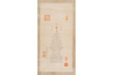 EMPRESS XIAOQUANCHENG: INK ON PAPER BUDDHIST SCRIPT CALLIGRAPHY 