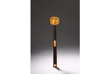 A ZITAN CARVED RUYI SCEPTER
