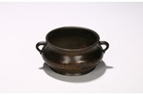 A SMALL BRONZE XUANDE CENSER