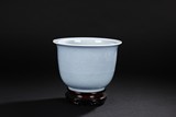 A MOULDED YINGQING CELADON GLAZED PLANTER