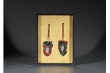 A SET OF TWO ZHAIJIE PENDANTS