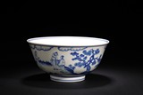 A BLUE AND WHITE 'STORY SCENE' BOWL