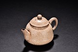A GLAZED YIXING TEAPOT