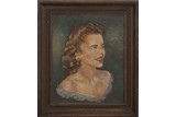 A FRAMED PORTRAIT OF A LADY 