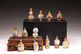 A SET OF TWELVE SNUFF BOTTLES