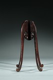 A CHINESE HARDWOOD CARVED HAT STAND