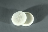 A CHINESE WHITE JADE PASTE INK BOX 
