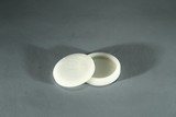 A WHITE JADE 'DUCK' CIRCULAR BOX AND COVER