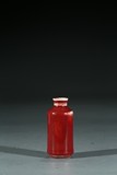 A CHINESE SMALL RED GLAZED SNUFF BOTTLE