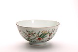 A CHINESE FAMILLE VERTE 'FISH' BOWL