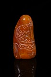A SOAPSTONE 'CARP' SEAL