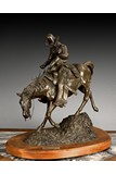 BRONZE SCULPTURE 'RIDE FOR LIFE', BOB WOOD, 1981