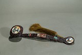 A ROSEWOOD CARVED EMBELLISHED RUYI SCEPTER