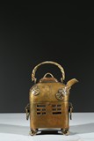 A BRONZE 'SHOU' TEAPOT