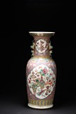 A LARGE CHINESE FAMILLE ROSE 'BOGU' VASE