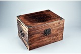 A HARDWOOD RECTANGULAR CARVED BOX