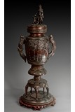 A MASSIVE JAPANESE CAST BRONZE CENSER