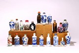 A GROUP OF 18 VARIOUS SNUFF BOTTLES